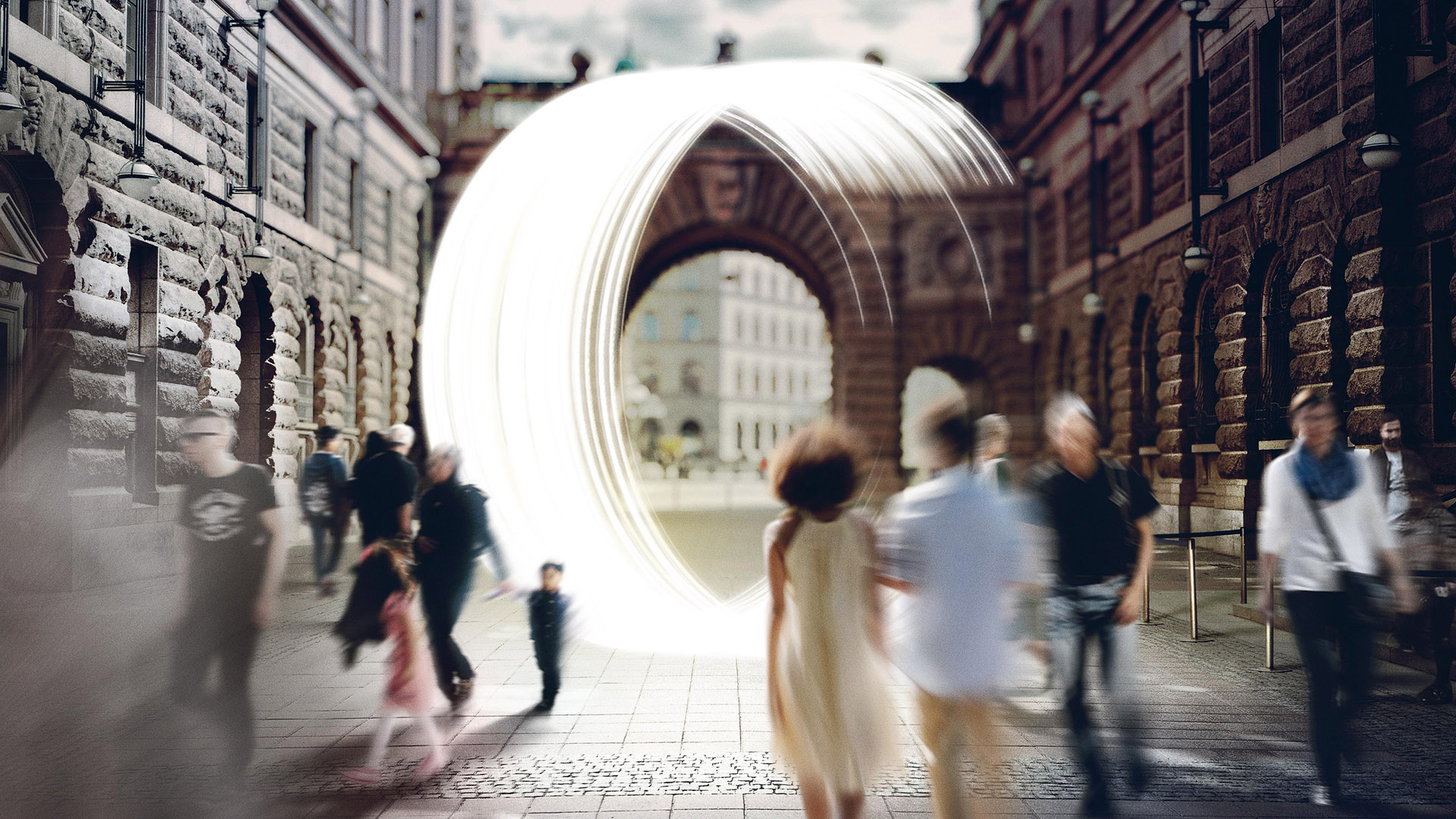 People walking